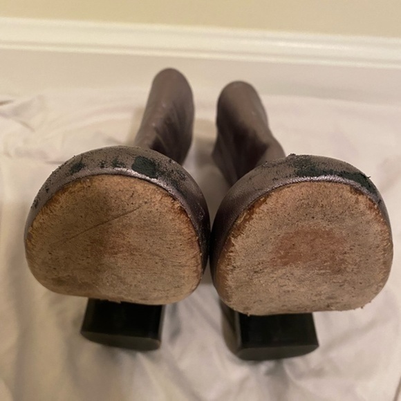 rag and bone Leather Silver Booties (Made in Italy) - Picture 7 of 13